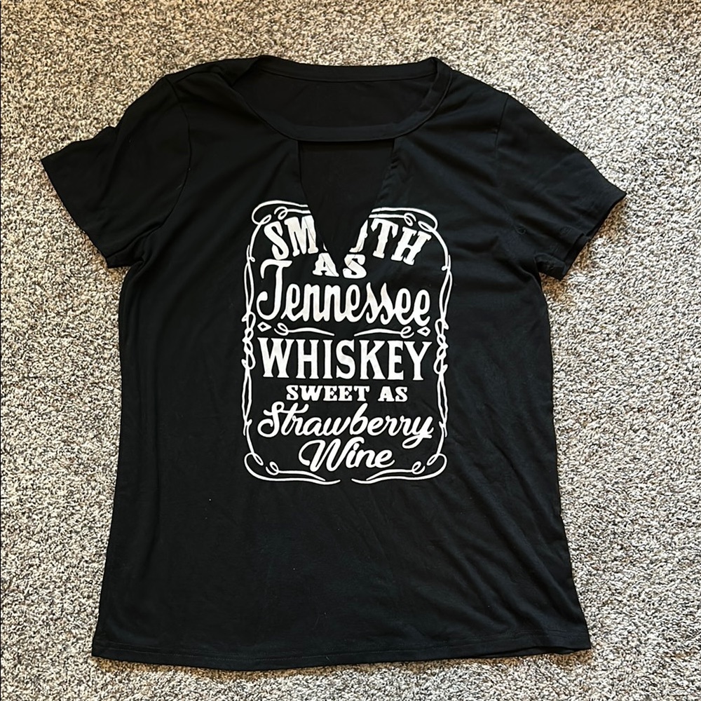 Black Graphic Women's Top